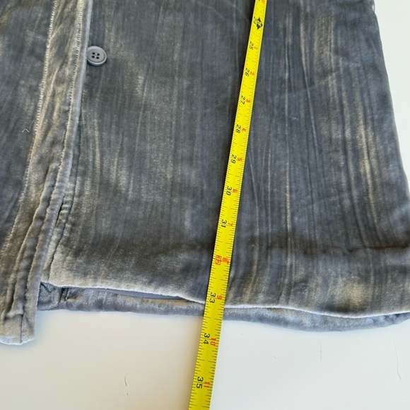 J Brand Velvet | Silk Button Down Jacket Gray Size XS - Picture 13 of 13